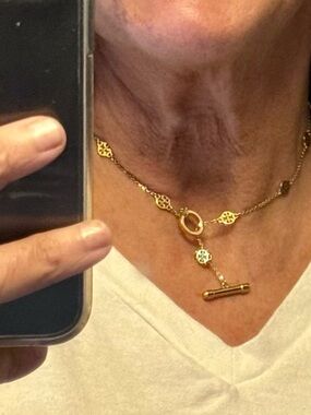 Tory Burch Gold Toggle Necklace for Women